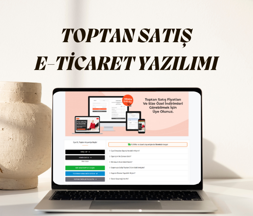 Toptan Satış E-Ticaret Scripti Toptan satış e-ticaret scripti, ürünlerini toplu olarak satmak isteyen firmalar